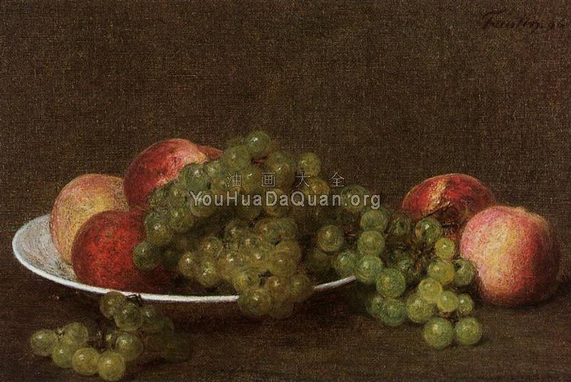 Peaches and Grapes - 亨利·方丹·拉图尔